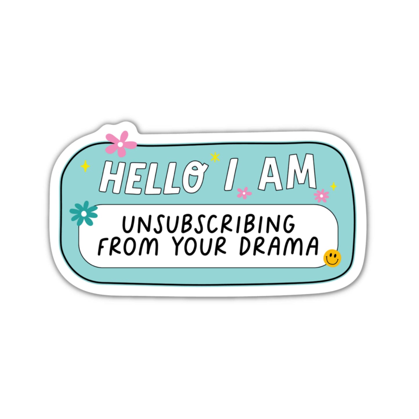 Unsubscribing Sticker