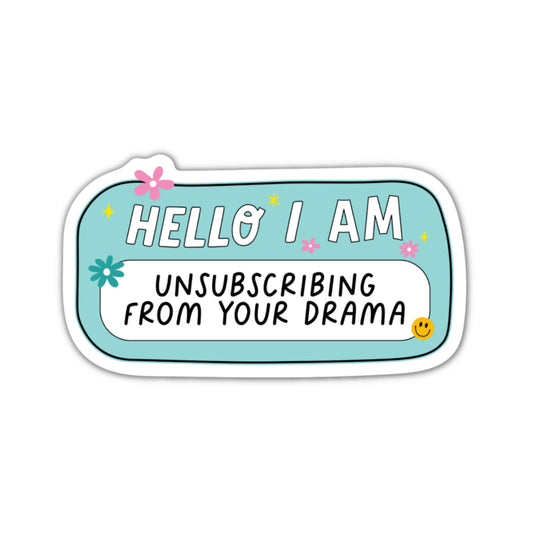 Unsubscribing Sticker
