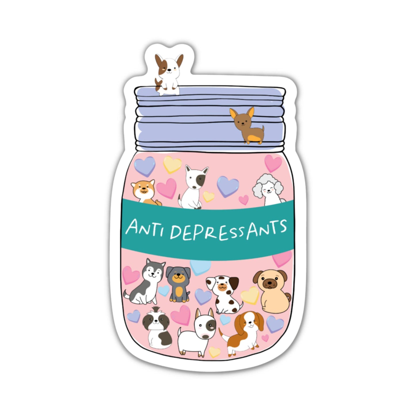 Dog Antidepressants Sticker