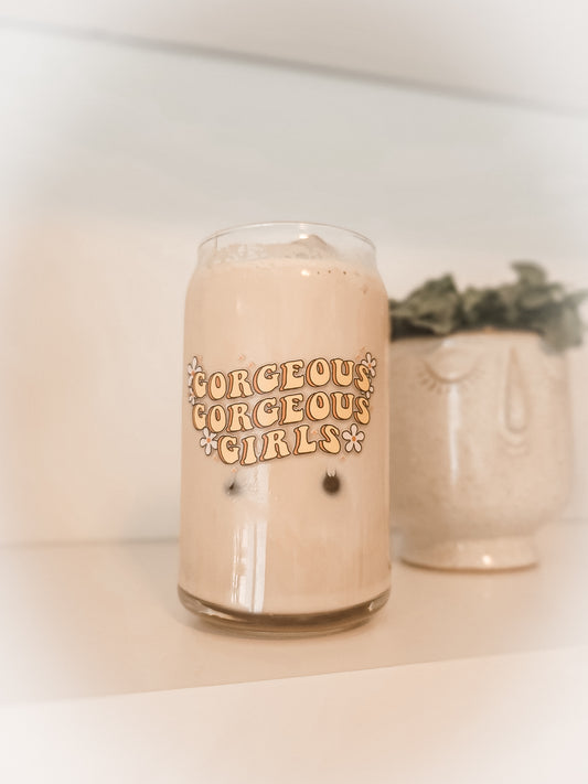 Gorgeous Gorgeous Girls Glass Can Cup