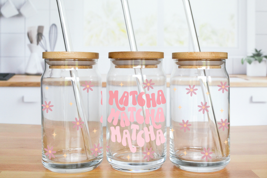 Matcha Glass Can Cup