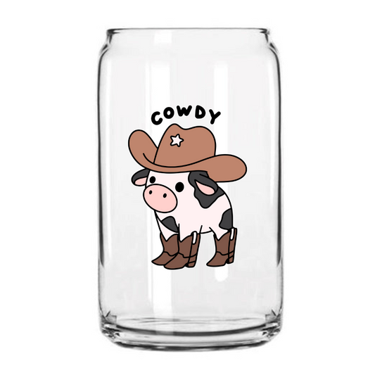Cowdy Glass Can Cup