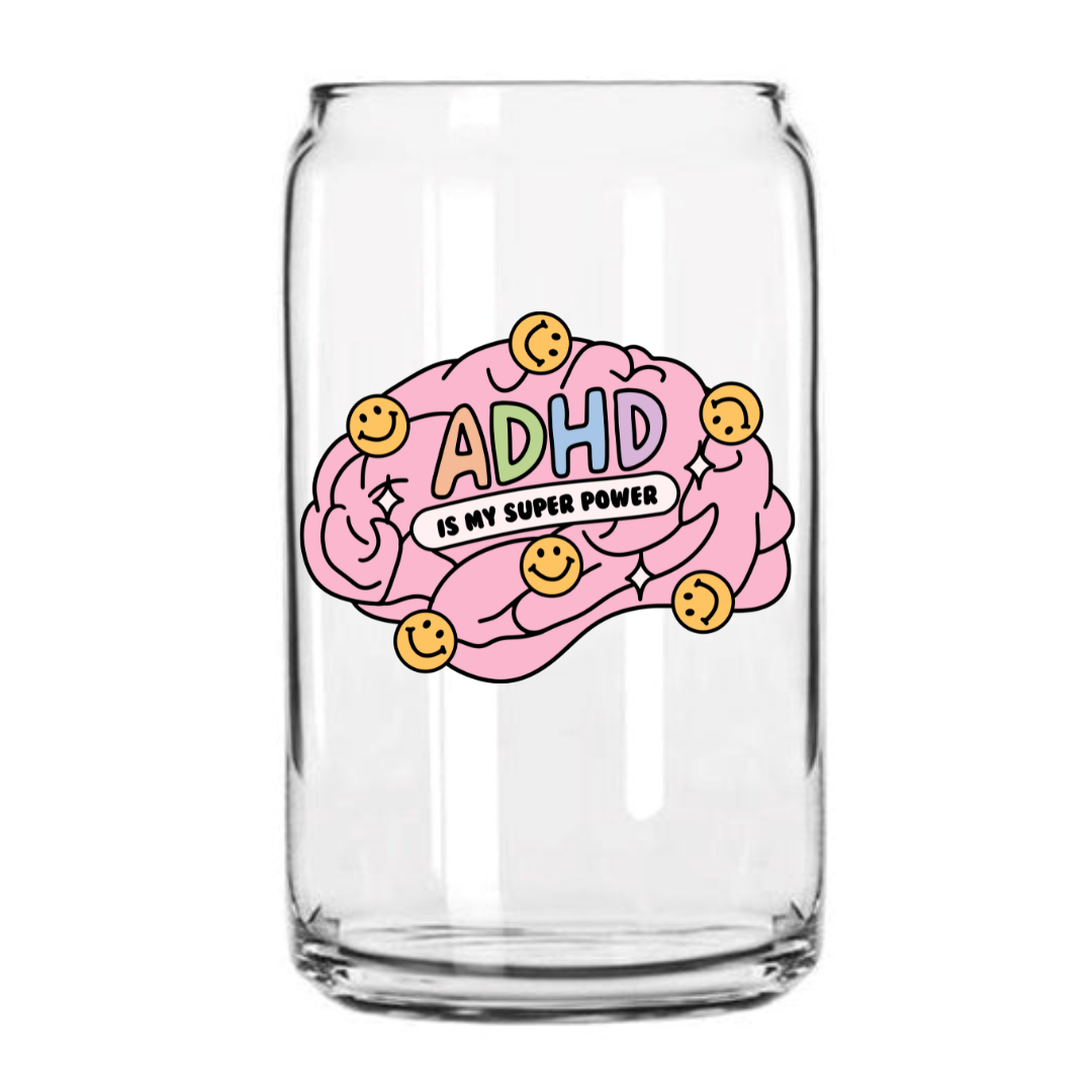ADHD Glass Can Cup