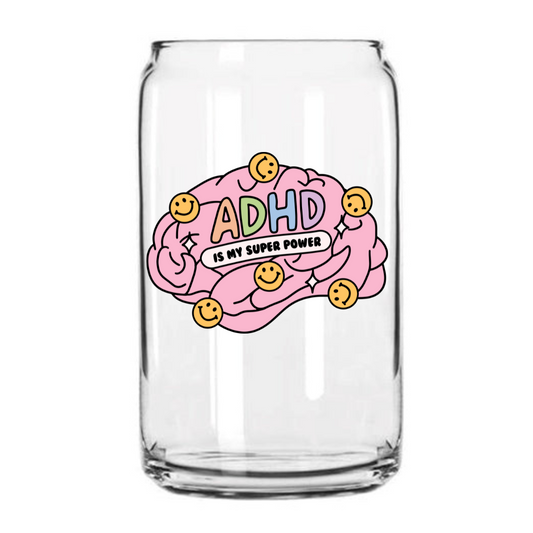 ADHD Glass Can Cup