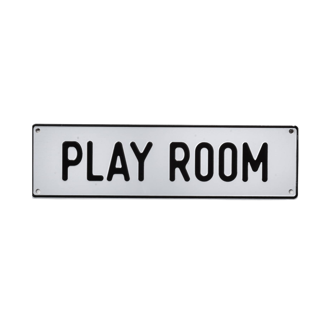 Play Room Aluminum Sign