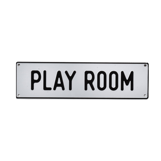 Play Room Aluminum Sign