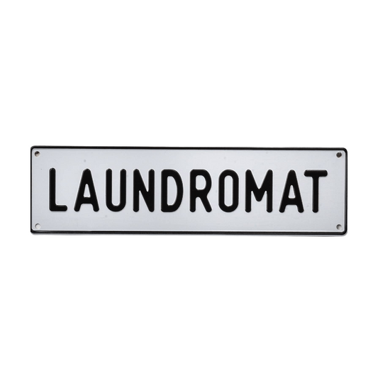 Laundromat Aluminum Sign