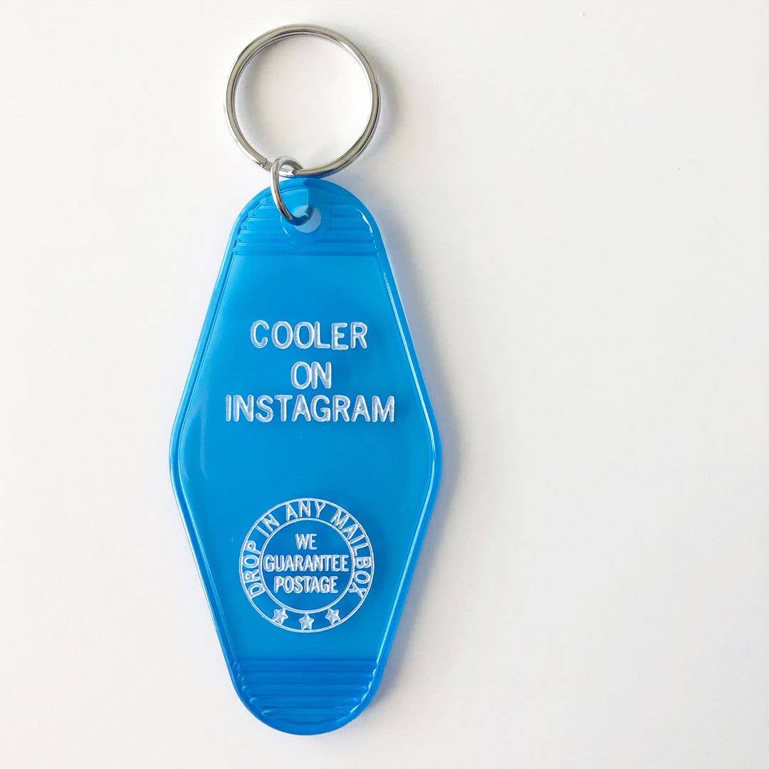 Cooler on Instagram Key Tag