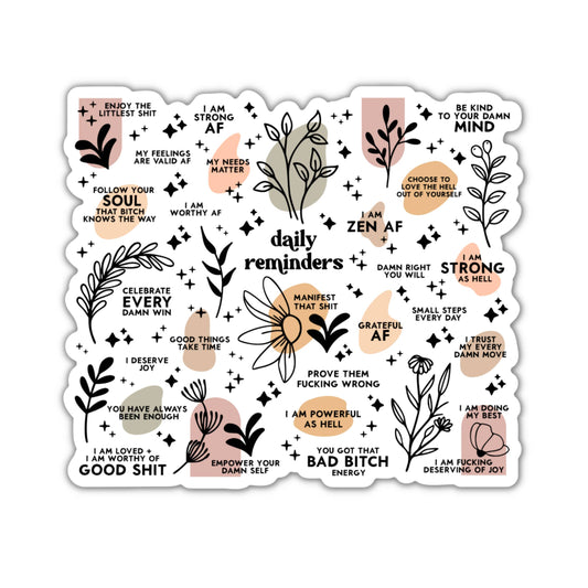 Sassy Daily Reminders Sticker