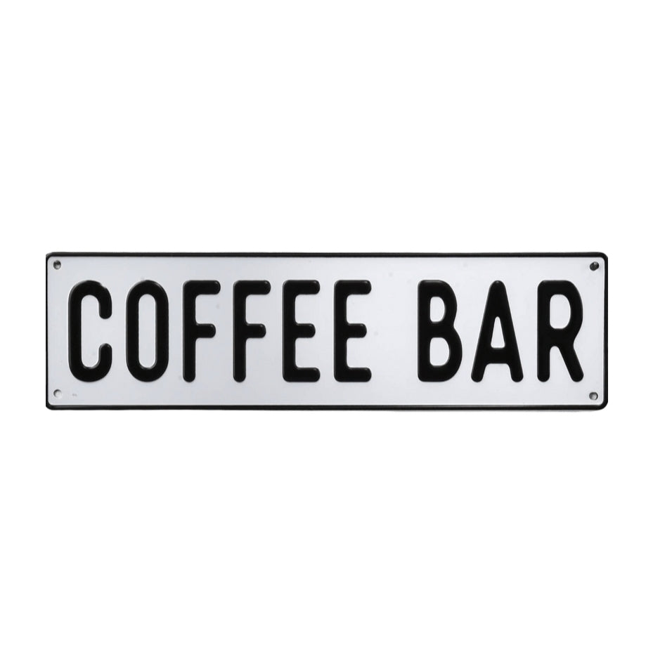 Coffee Bar Aluminum Sign