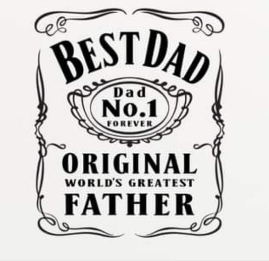 Best Dad Beer Can Glass