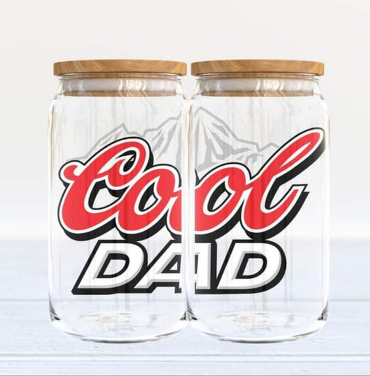 Cool Dad Beer Can Glass