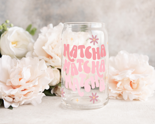 Matcha Glass Can Cup