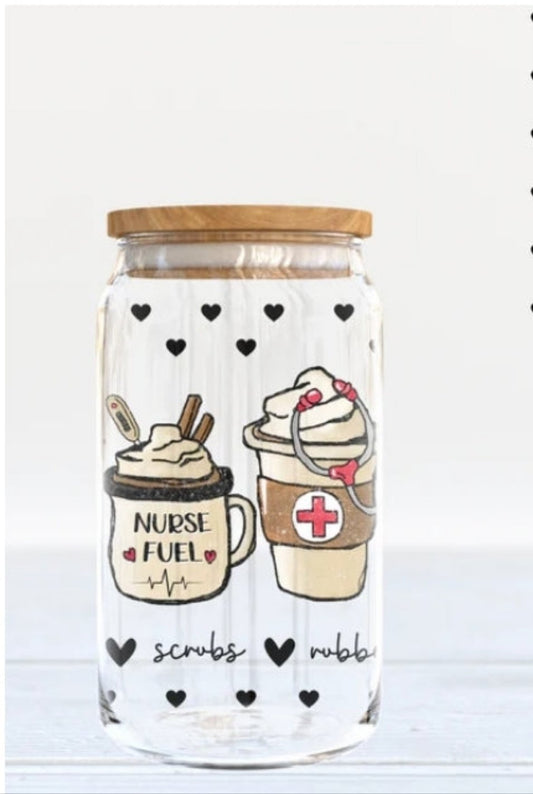 Nurse Fuel Glass Can Cup