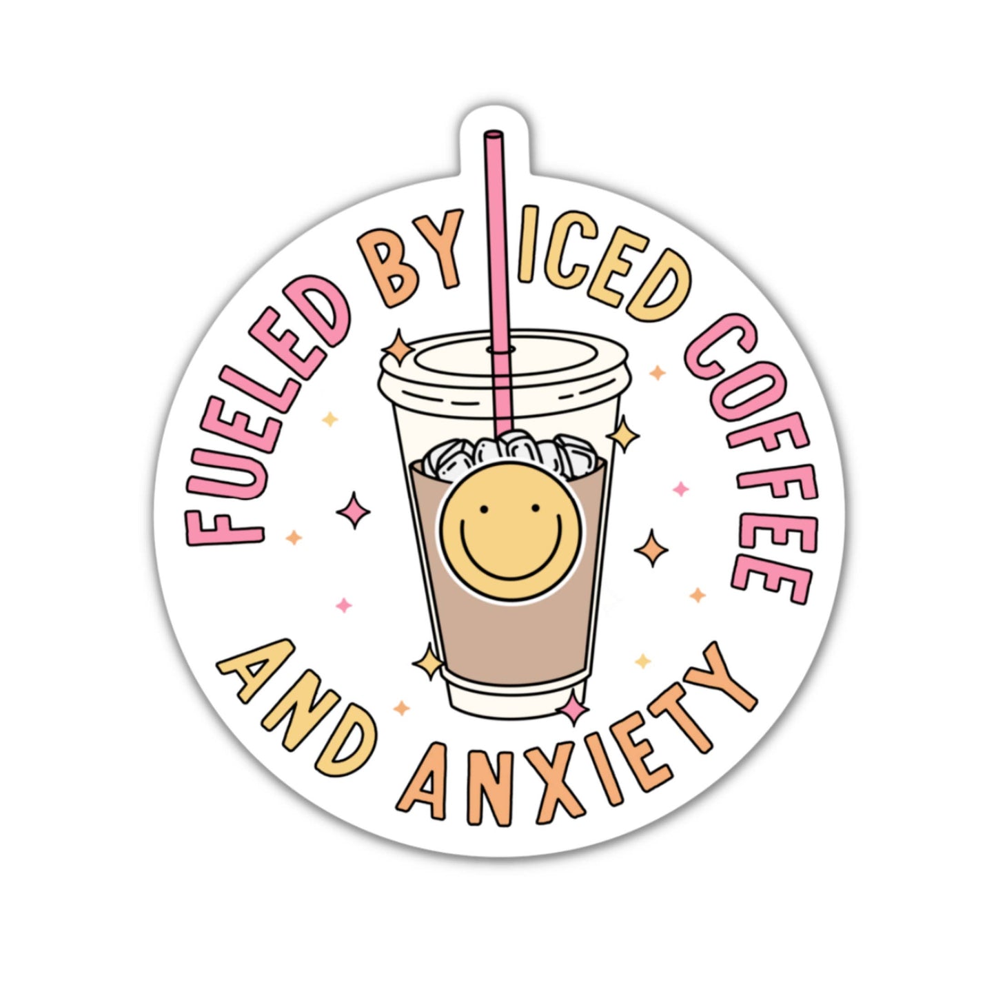 Fueled by Iced Coffee Sticker