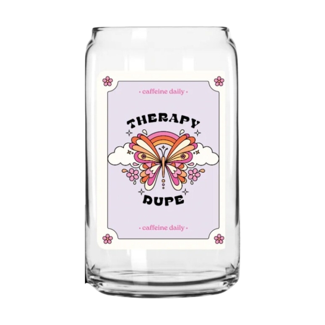 Therapy Dupe Glass Can Cup