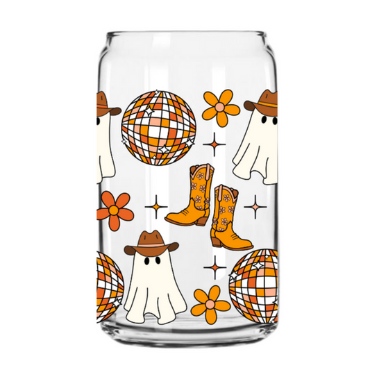 Cowboy Disco Glass Can Cup