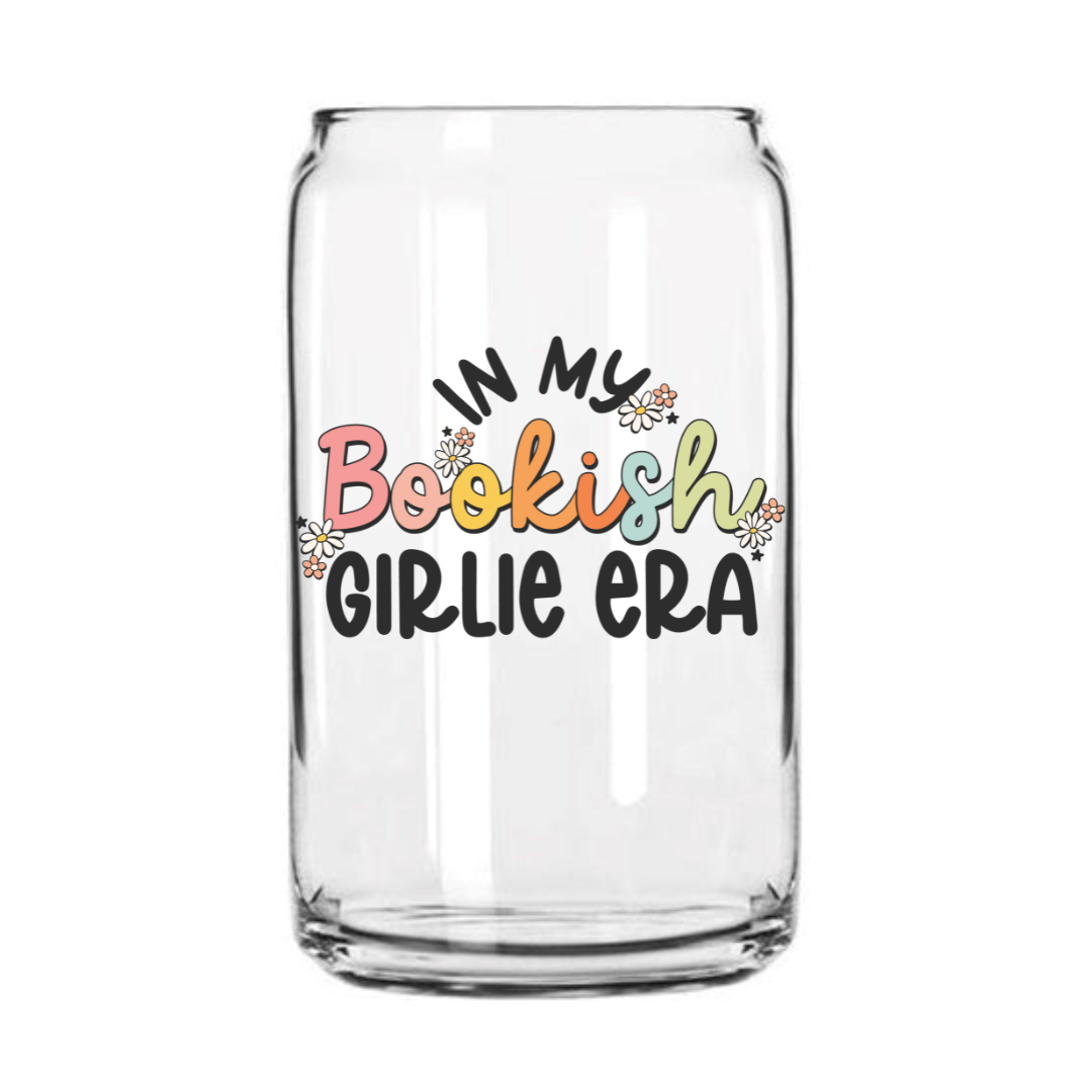 Bookish Girlie Era Glass Can Cup