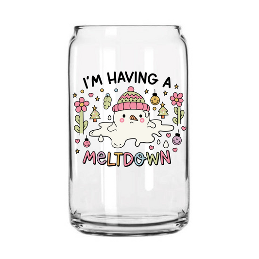 Meltdown Glass Can Cup