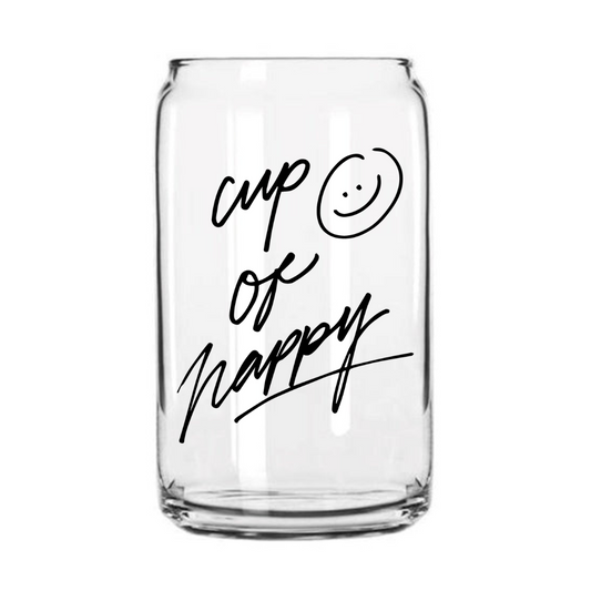 Cup of Happy Glass Can Cup