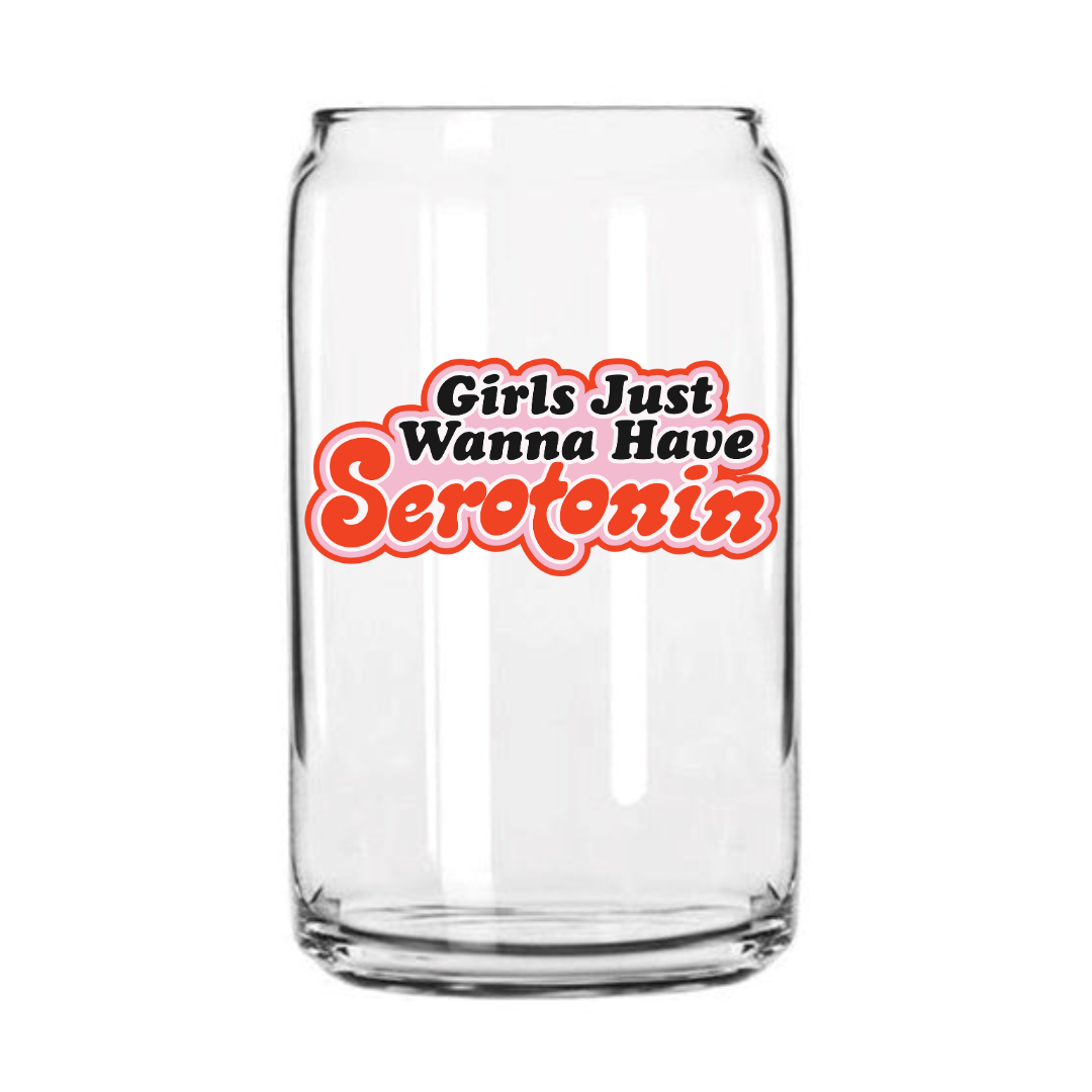 Serotonin Glass Can Cup