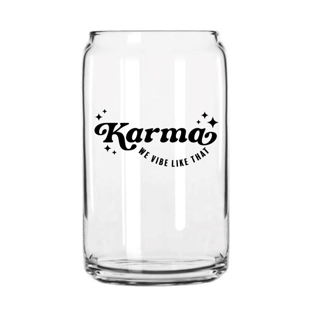 Karma Glass Can Cup