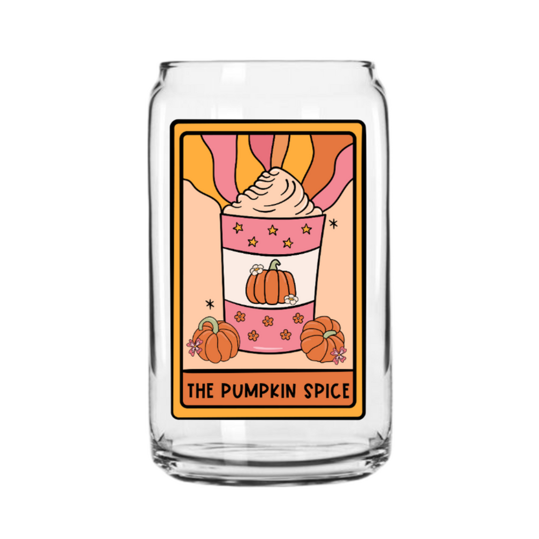 The Pumpkin Spice Glass Can Cup