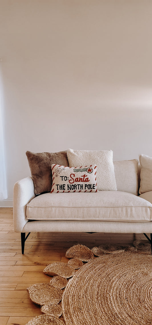 Letter to Santa Wool Hook Pillow