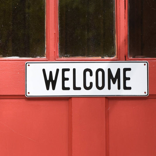 Welcome Aluminum Sign