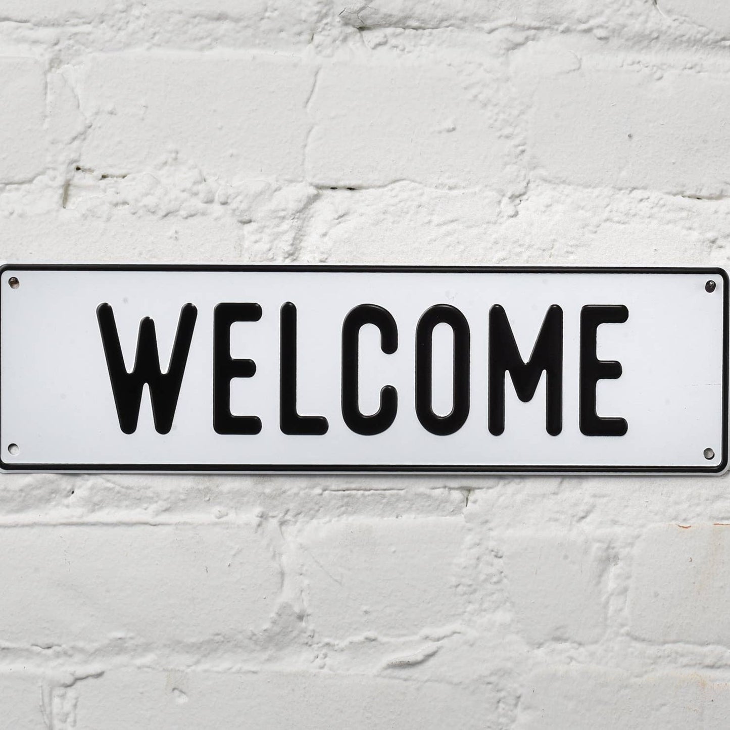 Welcome Aluminum Sign