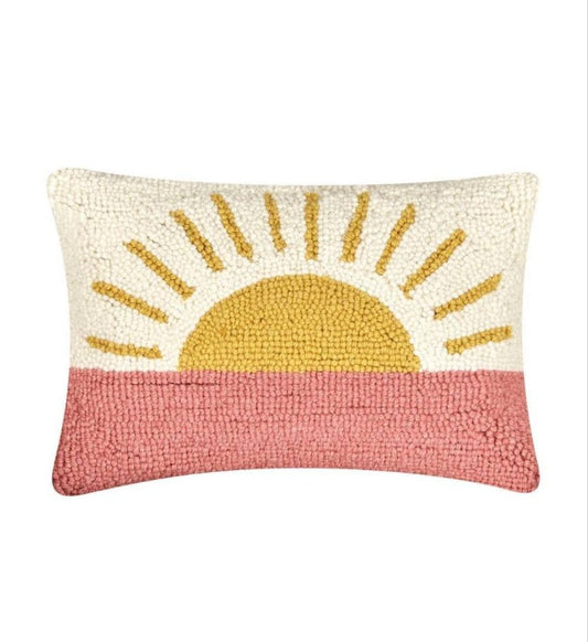 Sunrise Wool Hook Pillow