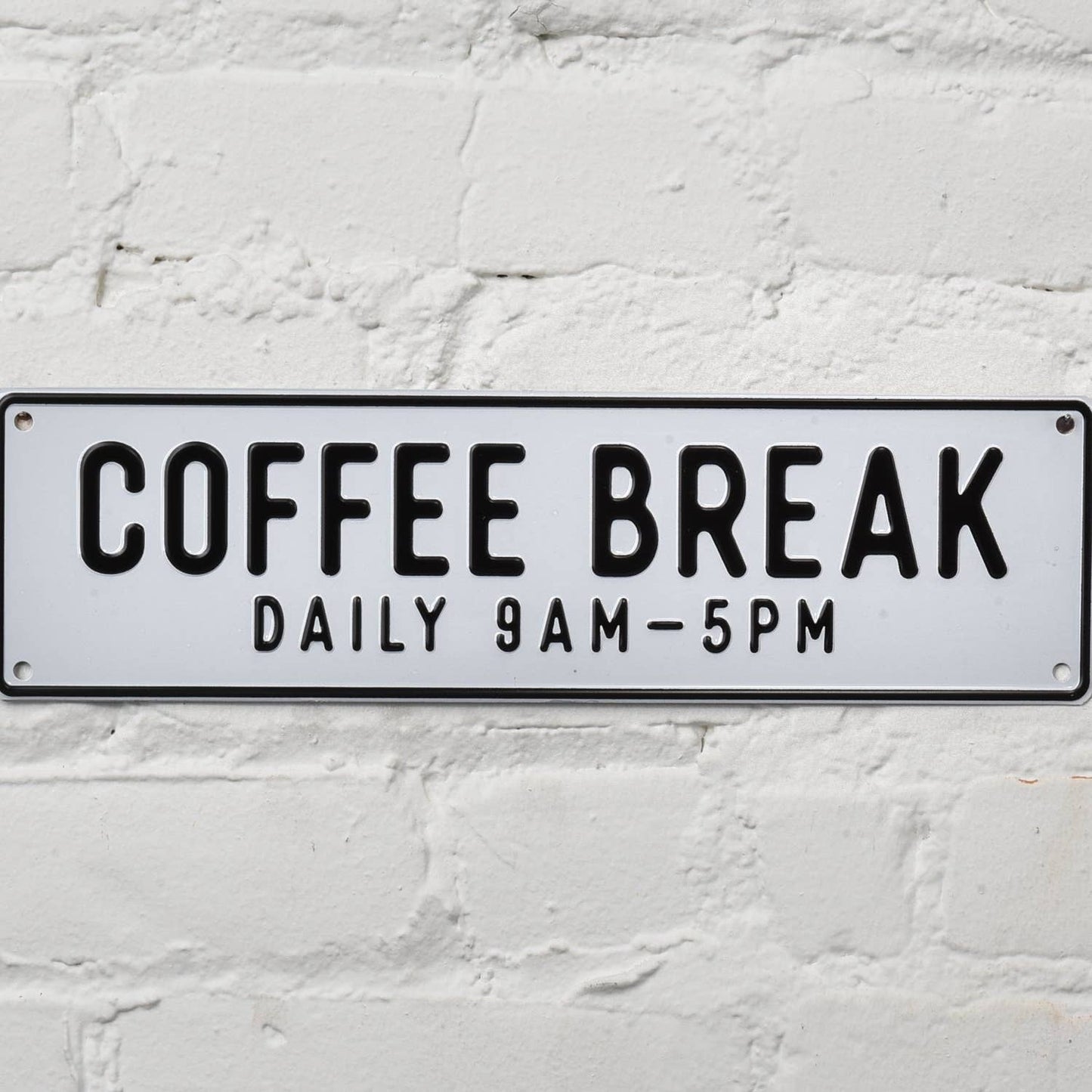 Coffee Break Aluminum Sign