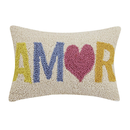 Amor Wool Hook Pillow