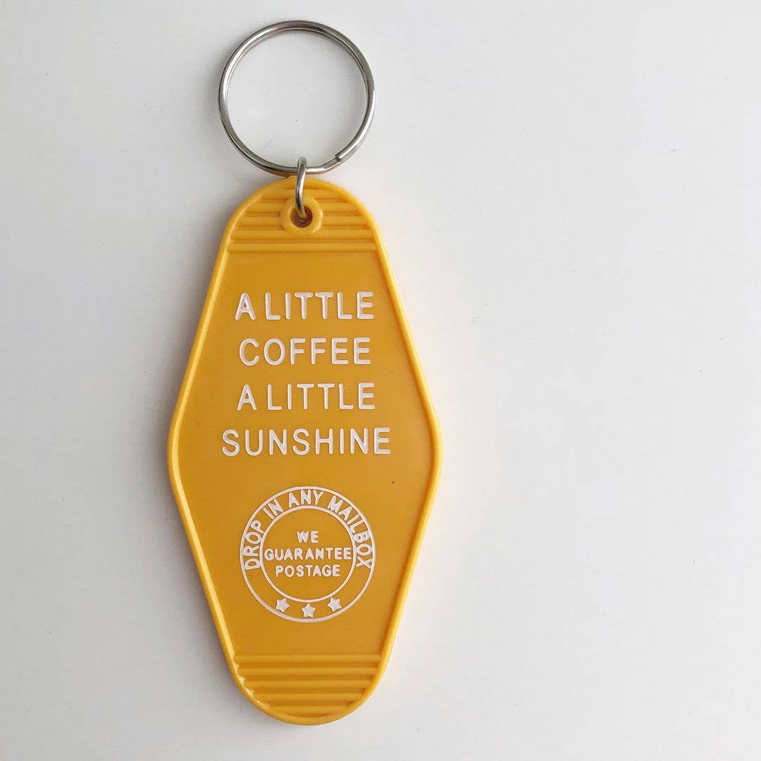 Coffee and Sunshine Key Tag